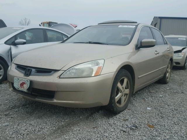 1HGCM56884A009350 - 2004 HONDA ACCORD EX BEIGE photo 2