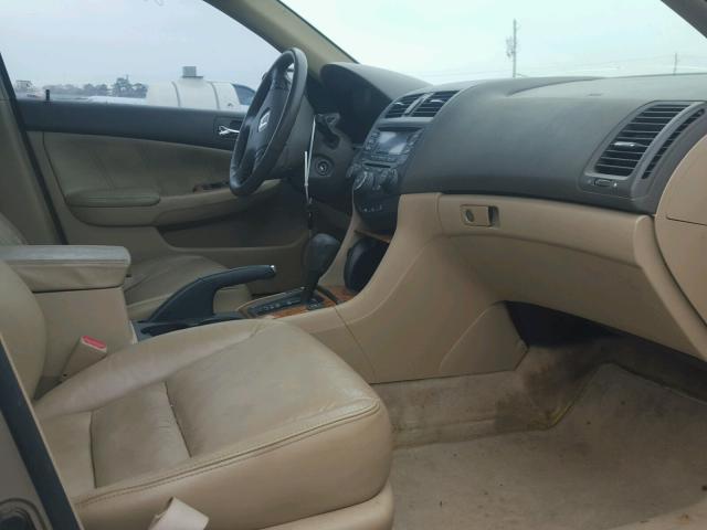 1HGCM56884A009350 - 2004 HONDA ACCORD EX BEIGE photo 5