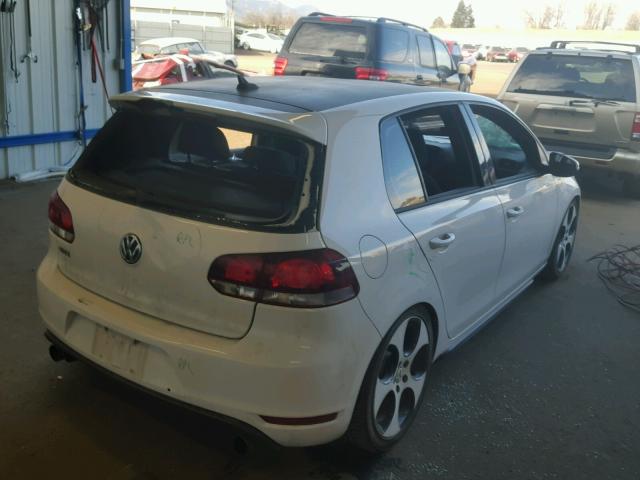 WVWGD7AJ3CW136160 - 2012 VOLKSWAGEN GTI WHITE photo 4