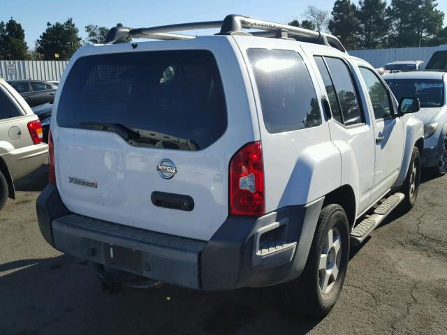 5N1AN08U47C530764 - 2007 NISSAN XTERRA OFF WHITE photo 4