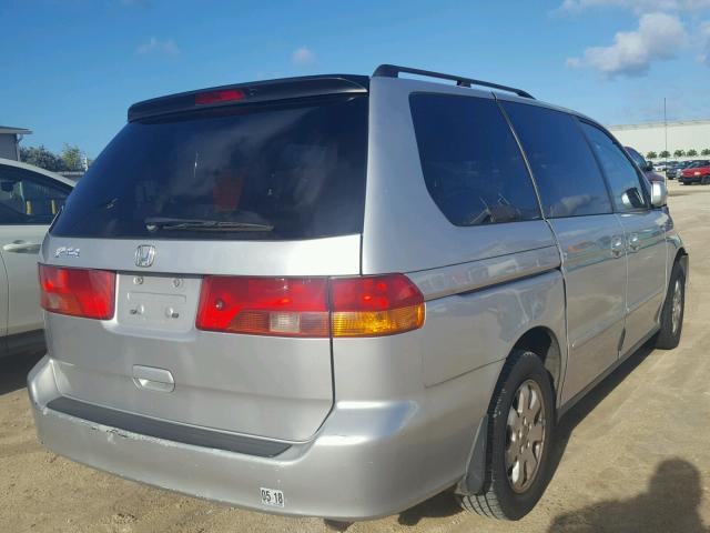 5FNRL18072B038998 - 2002 HONDA ODYSSEY EX SILVER photo 4