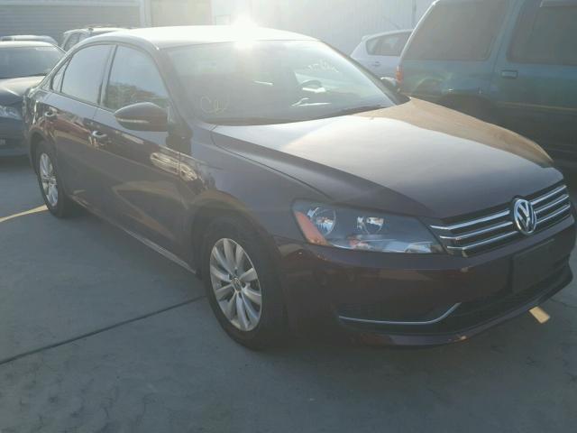 1VWAP7A33CC098555 - 2012 VOLKSWAGEN PASSAT S მუქწითელი ფოტო 1