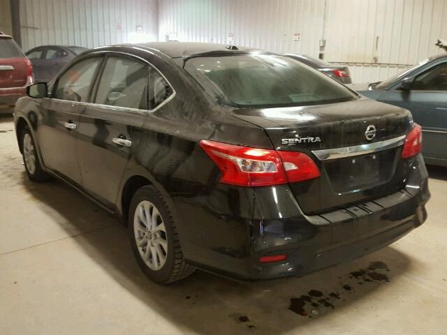 3N1AB7APXGL645676 - 2016 NISSAN SENTRA S BLACK photo 3