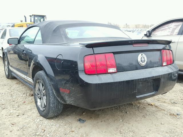 1ZVFT84NX75297858 - 2007 FORD MUSTANG BLACK photo 3