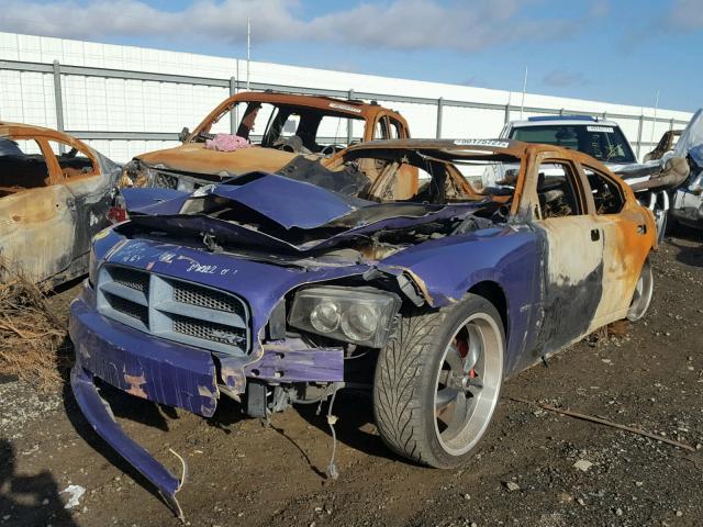 2B3LA73WX7H894776 - 2007 DODGE CHARGER SR PURPLE photo 2