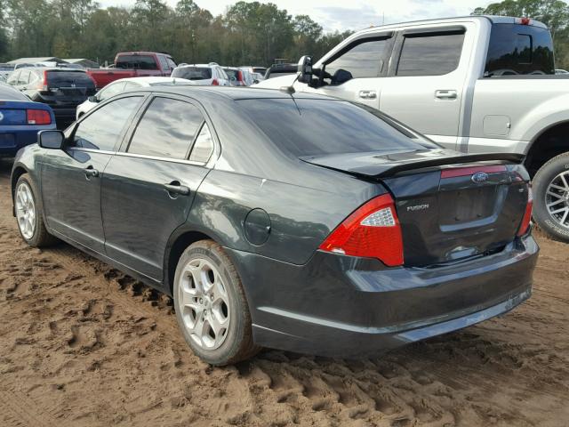 3FAHP0HA7AR282446 - 2010 FORD FUSION SE GREEN photo 3