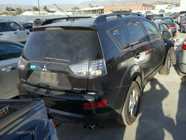 JA4MS31X67U008772 - 2007 MITSUBISHI OUTLANDER BLACK photo 4