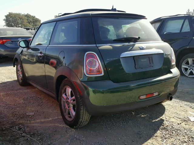 WMWSU3C59CT259379 - 2012 MINI COOPER GREEN photo 3