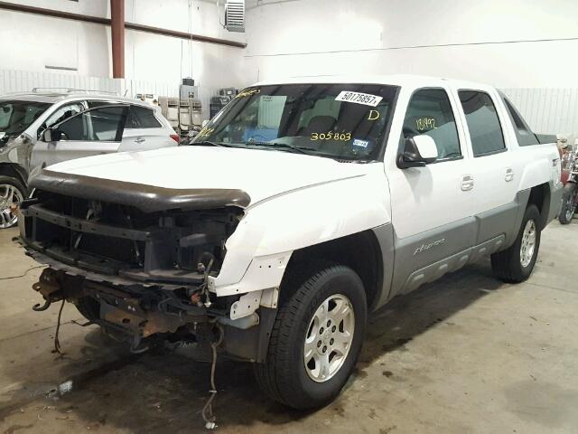 3GNEC13T72G305803 - 2002 CHEVROLET AVALANCHE WHITE photo 2