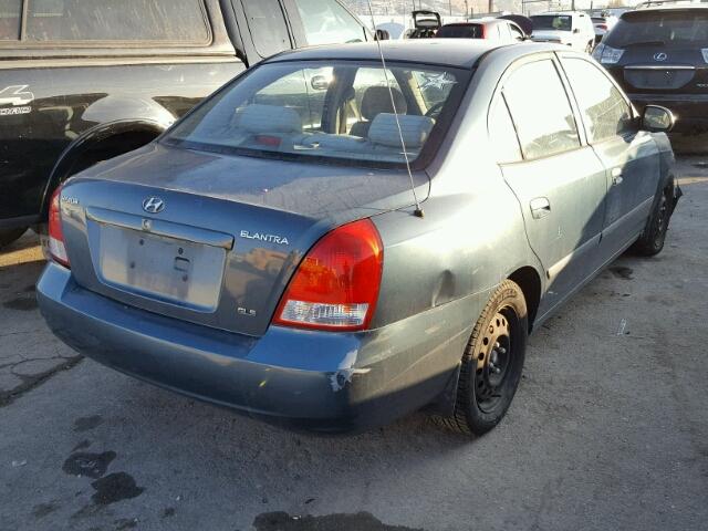 KMHDN45DX2U365010 - 2002 HYUNDAI ELANTRA GL GREEN photo 4