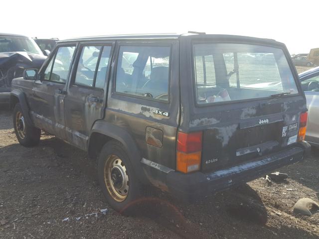 1J4FJ28L1LL128682 - 1990 JEEP CHEROKEE BLACK photo 3