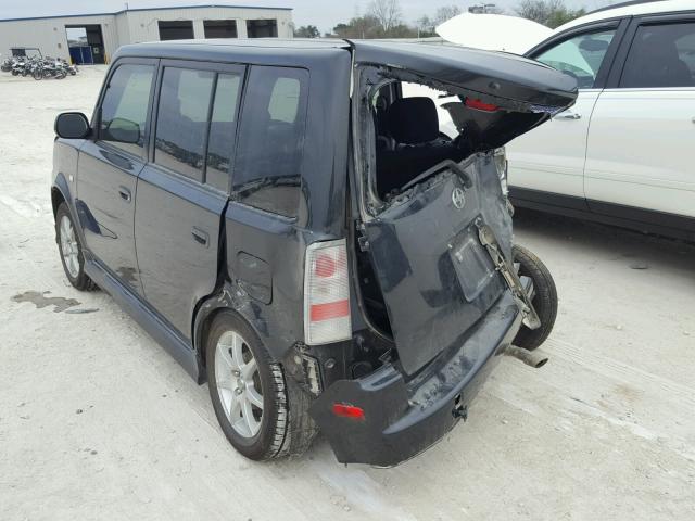 JTLKT334464097435 - 2006 TOYOTA SCION XB BLACK photo 3