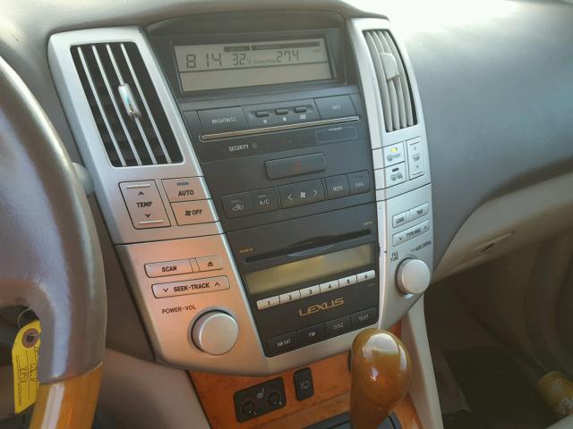 2T2GK31U18C049913 - 2008 LEXUS RX 350 BEIGE photo 9