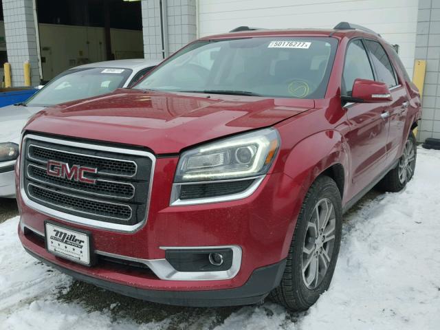 1GKKVRKD5EJ172142 - 2014 GMC ACADIA SLT წითელი ფოტო 2