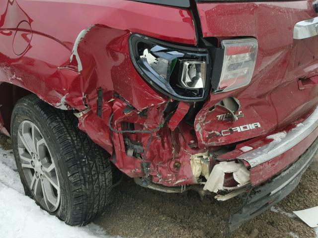 1GKKVRKD5EJ172142 - 2014 GMC ACADIA SLT წითელი ფოტო 9