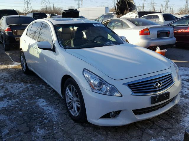 JN1CV6AP5DM711708 - 2013 INFINITI G37 BASE WHITE photo 1