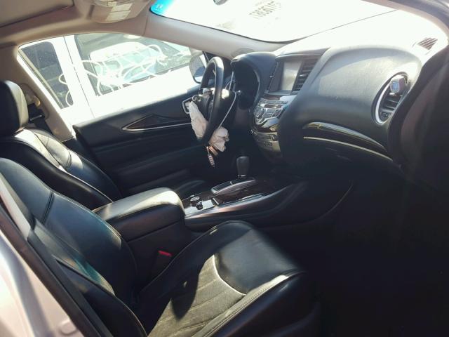 5N1AL0MNXEC528082 - 2014 INFINITI QX60 SILVER photo 5