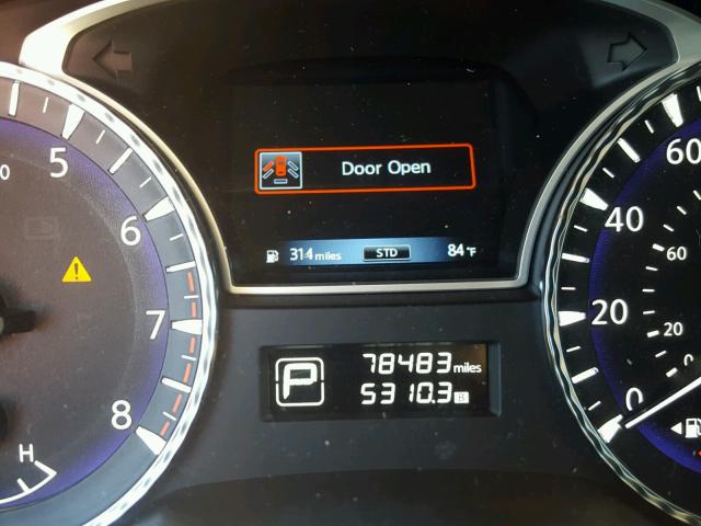 5N1AL0MNXEC528082 - 2014 INFINITI QX60 SILVER photo 8