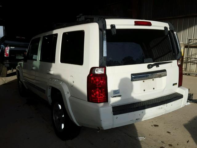 1J8HH58P37C533326 - 2007 JEEP COMMANDER WHITE photo 3