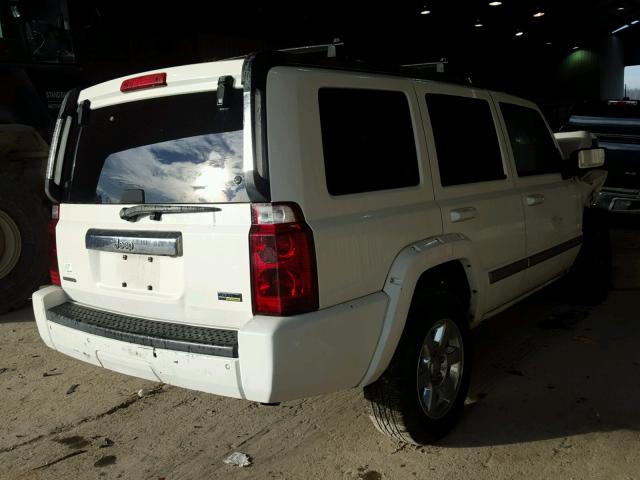 1J8HH58P37C533326 - 2007 JEEP COMMANDER WHITE photo 4