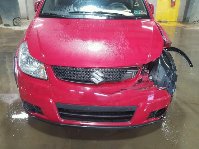 JS2YB5A31B6301739 - 2011 SUZUKI SX4 BASE RED photo 9