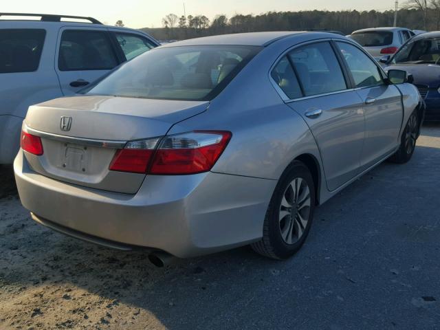 1HGCR2F36DA060267 - 2013 HONDA ACCORD LX SILVER photo 4