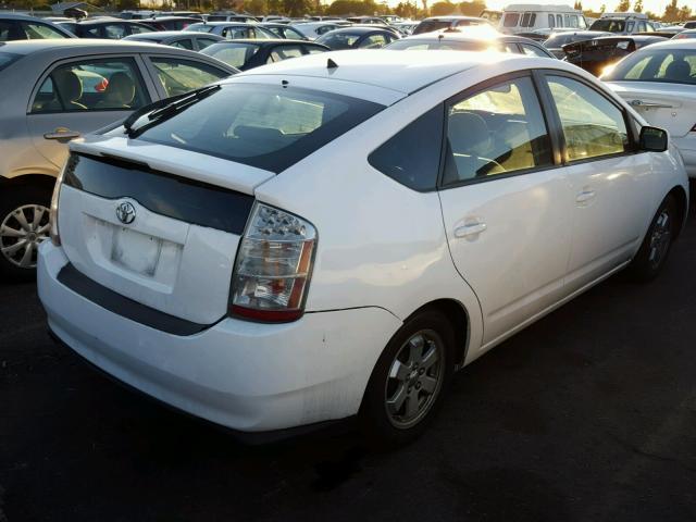 JTDKB20U383384576 - 2008 TOYOTA PRIUS WHITE photo 4