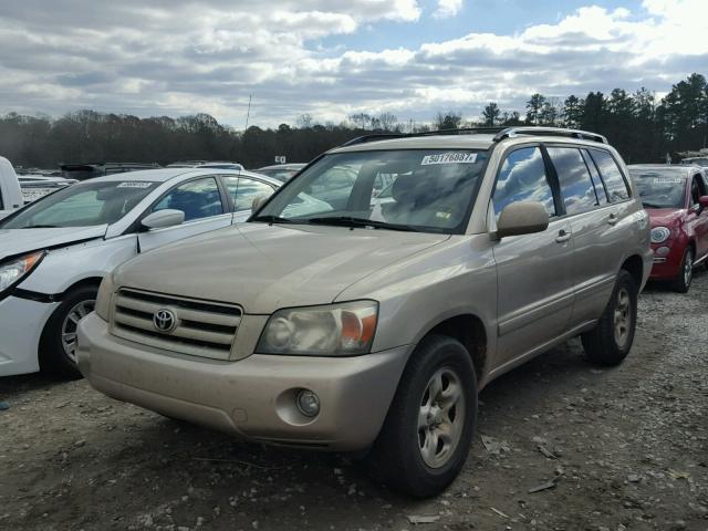 JTEGD21AX50119487 - 2005 TOYOTA HIGHLANDER TAN photo 2