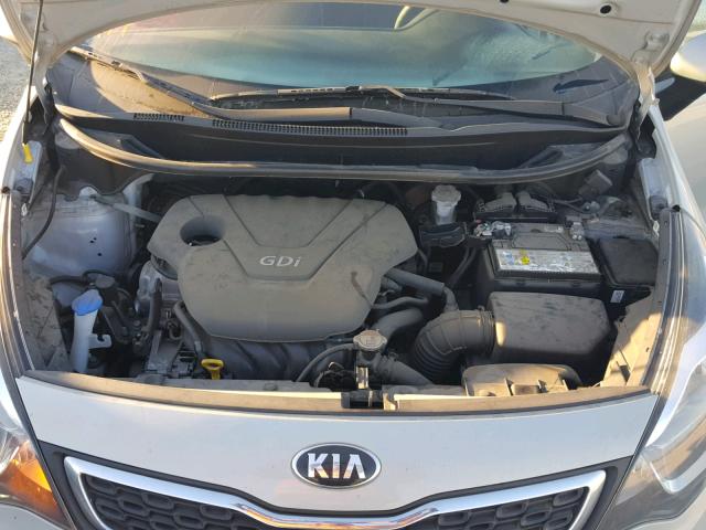 KNADN4A31D6310967 - 2013 KIA RIO EX GRAY photo 7