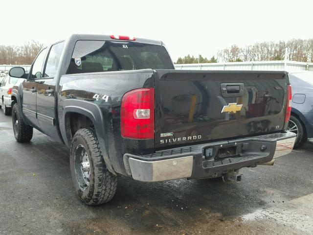 3GCRKSE38AG229233 - 2010 CHEVROLET SILVERADO BLACK photo 3