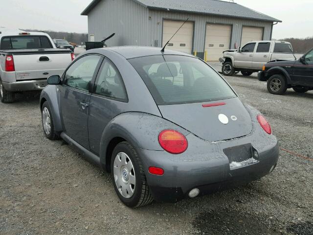 3VWCK21C02M447808 - 2002 VOLKSWAGEN NEW BEETLE CHARCOAL photo 3