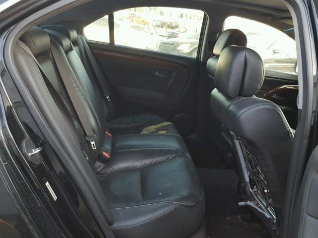JH4KB16565C006949 - 2005 ACURA RL BLACK photo 6