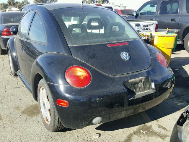 3VWCA21C4XM411940 - 1999 VOLKSWAGEN NEW BEETLE BLACK photo 3