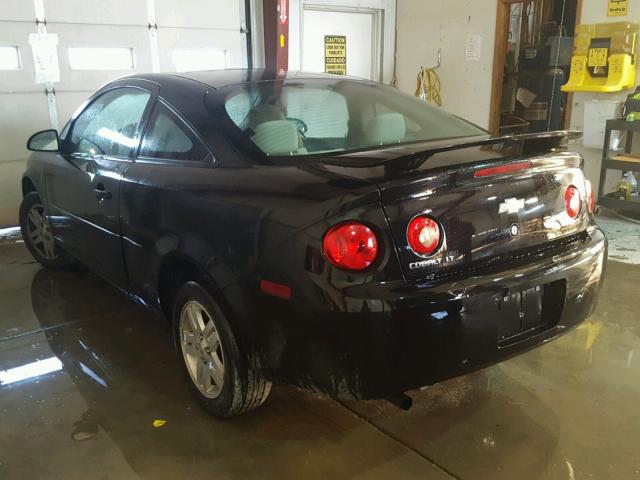 1G1AL15F467879557 - 2006 CHEVROLET COBALT LT BLACK photo 3