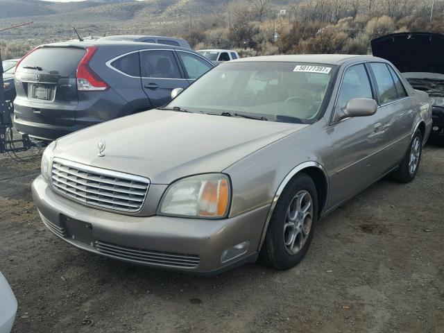 1G6KD54Y71U215236 - 2001 CADILLAC DEVILLE BROWN photo 2