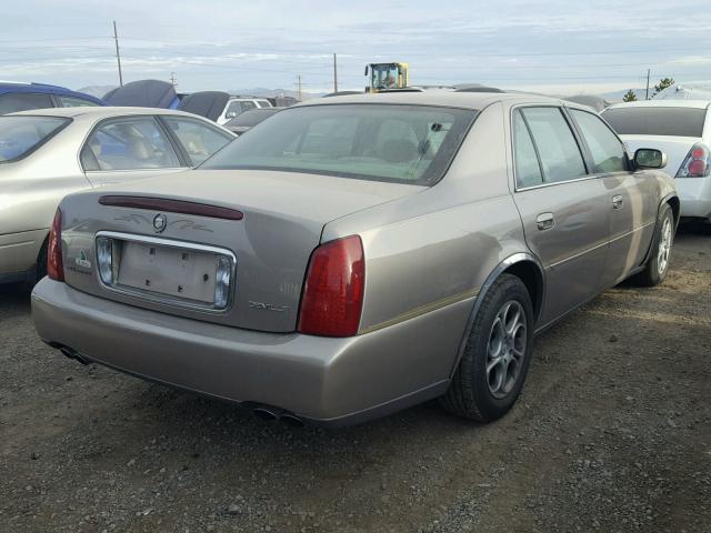 1G6KD54Y71U215236 - 2001 CADILLAC DEVILLE BROWN photo 4