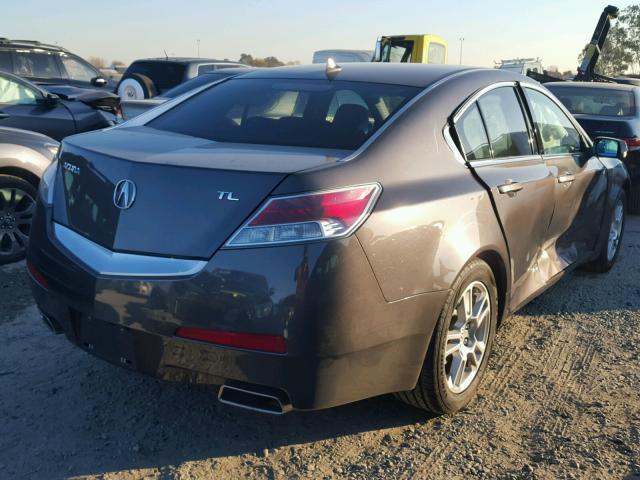 19UUA86239A000802 - 2009 ACURA TL GRAY photo 4