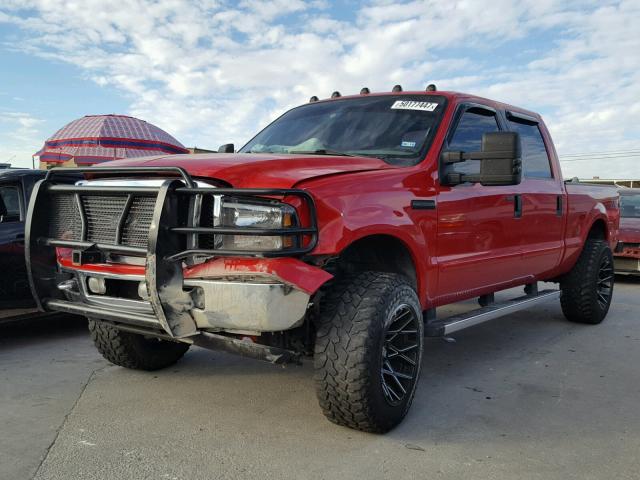 1FTSW21P97EA08366 - 2007 FORD F250 SUPER RED photo 2