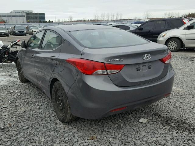 5NPDH4AE6BH036082 - 2011 HYUNDAI ELANTRA GL GRAY photo 3