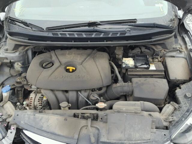 5NPDH4AE6BH036082 - 2011 HYUNDAI ELANTRA GL GRAY photo 7