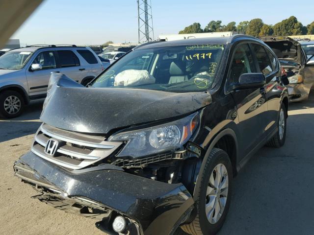 2HKRM3H72EH533105 - 2014 HONDA CR-V EXL BLACK photo 2