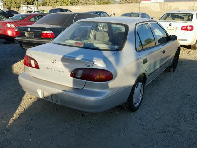 1NXBR12E7YZ396991 - 2000 TOYOTA COROLLA VE SILVER photo 4