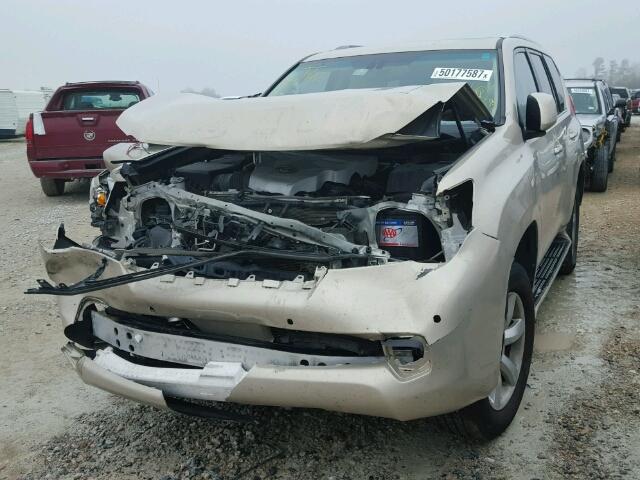 JTJBM7FX4B5028168 - 2011 LEXUS GX BASE GOLD photo 2