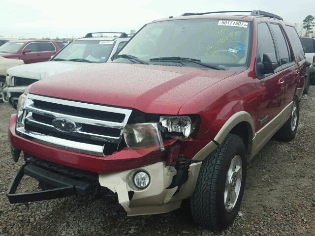 1FMFU17598LA35888 - 2008 FORD EXPEDITION RED photo 2