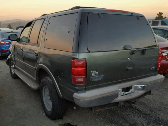 1FMPU18L31LA97746 - 2001 FORD EXPEDITION GREEN photo 3