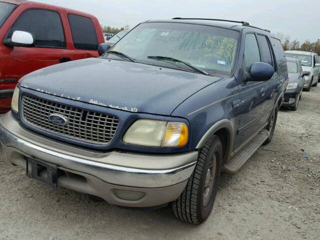 1FMRU17L62LA61612 - 2002 FORD EXPEDITION BLUE photo 2