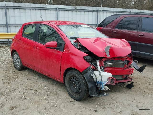 JTDKTUD39DD563879 - 2013 TOYOTA YARIS RED photo 1