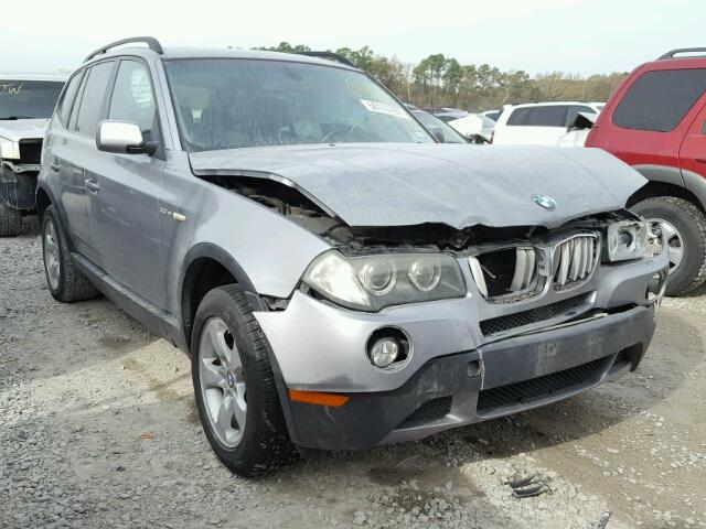 WBXPC93497WJ01637 - 2007 BMW X3 3.0SI SILVER photo 1