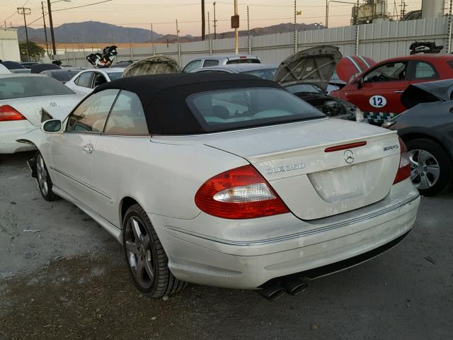 WDBTK56F88F255423 - 2008 MERCEDES-BENZ CLK 350 WHITE photo 3