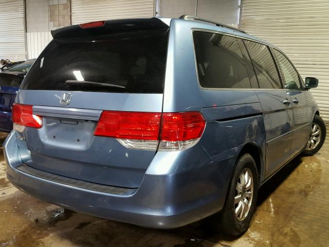 5FNRL38729B005149 - 2009 HONDA ODYSSEY EX BLUE photo 4